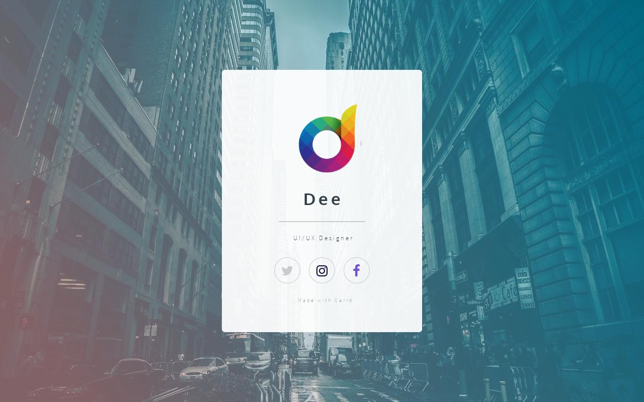 Carrd profile picture for @dee